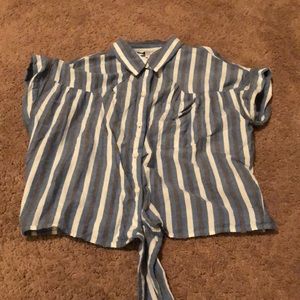 Tie up, tank crop top